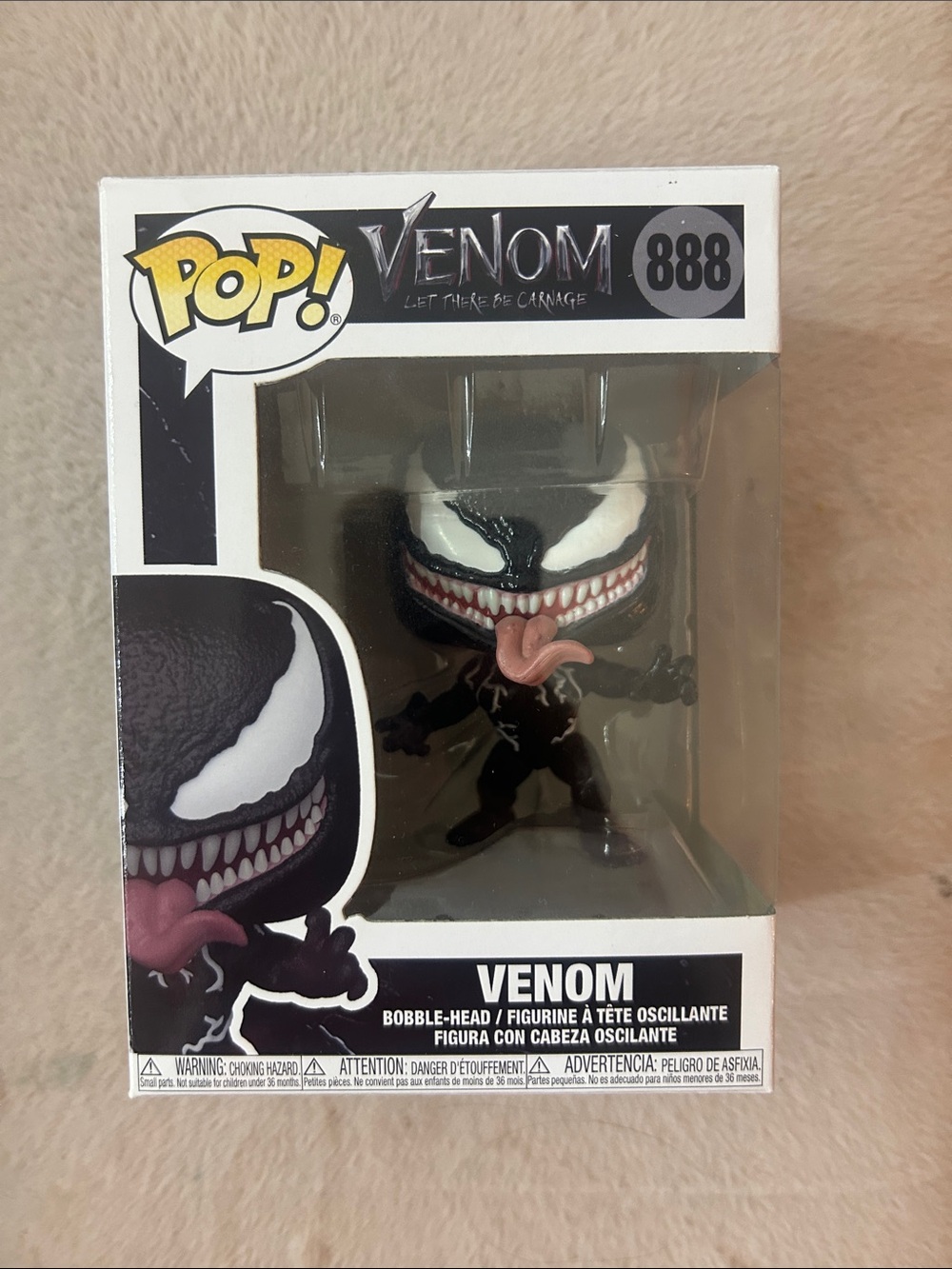 Funko Venom Vinyl Figure - Black, White & Pink